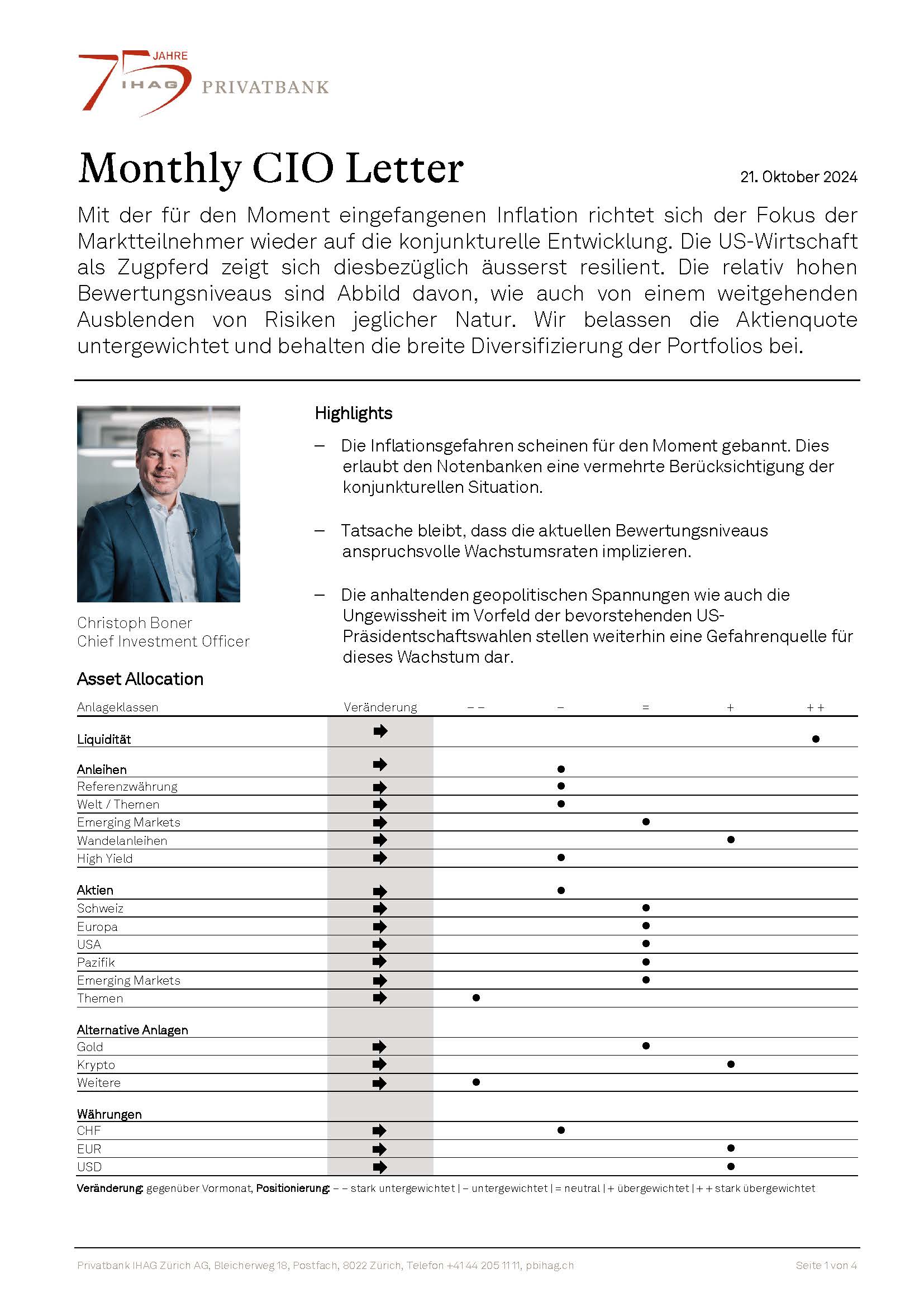 CIO Letter Oktober 2024